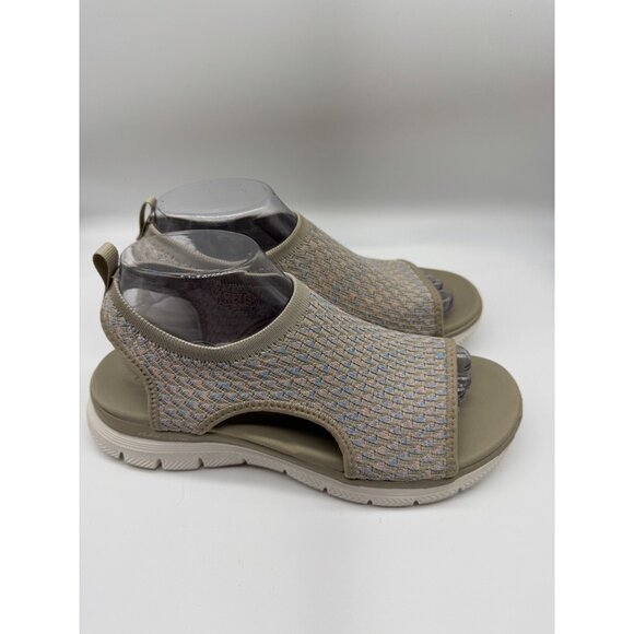Skechers Vegan Washable Slingback Sandals Flex Appeal Shoe Women Size 9 - Picture 1 of 9